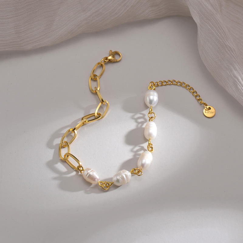 Zilverparel Paperclip Bracelet