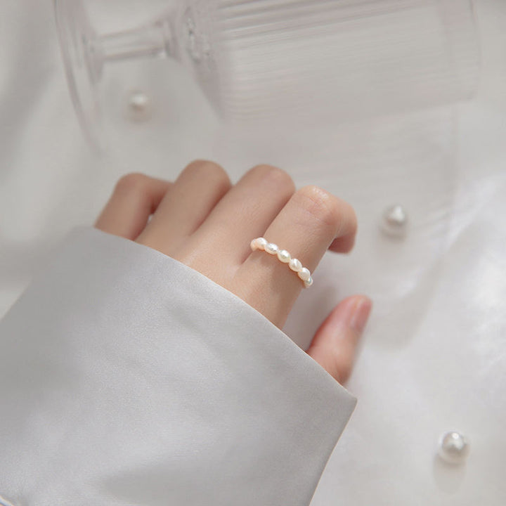 Ring met Natuurlijke Barokparel