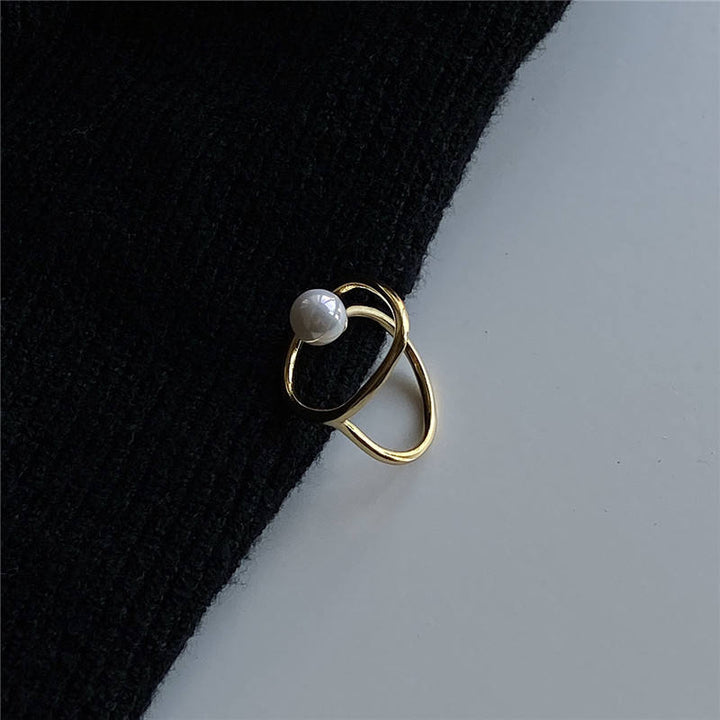 Geometrisk Perle Ring