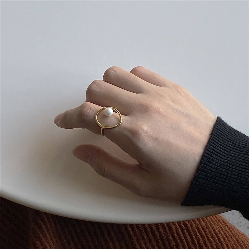 Geometrisk Perle Ring