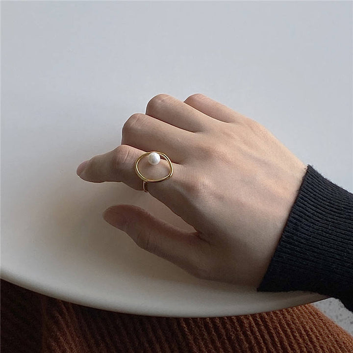 Geometrisk Perle Ring