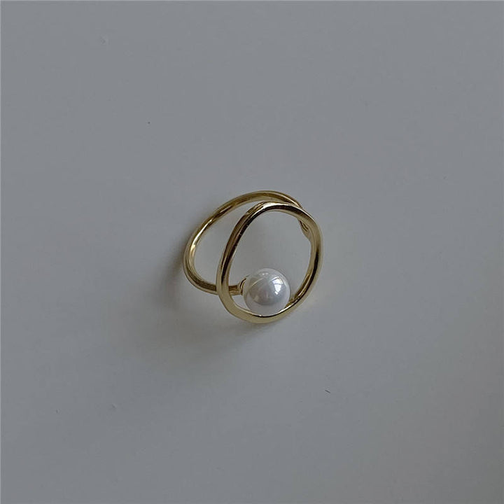 Geometrisk Perle Ring