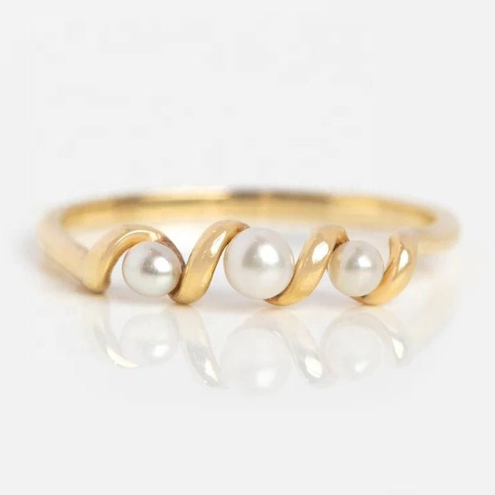 Staplebare Ring met Zoetwaterparels