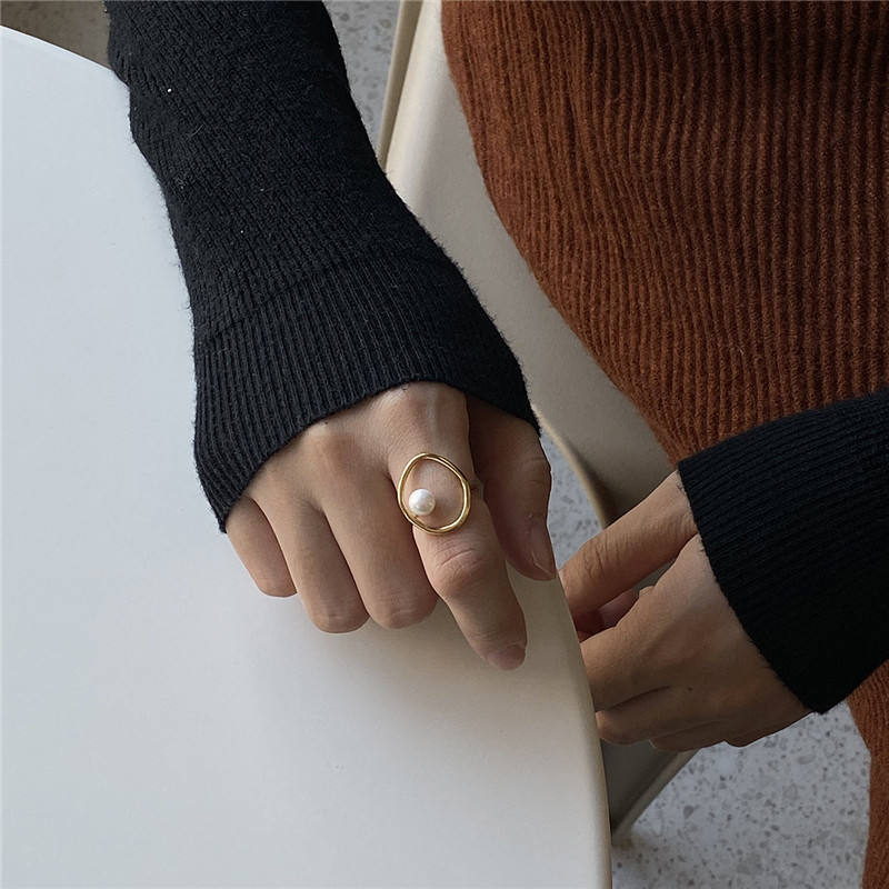 Geometrisk Perle Ring