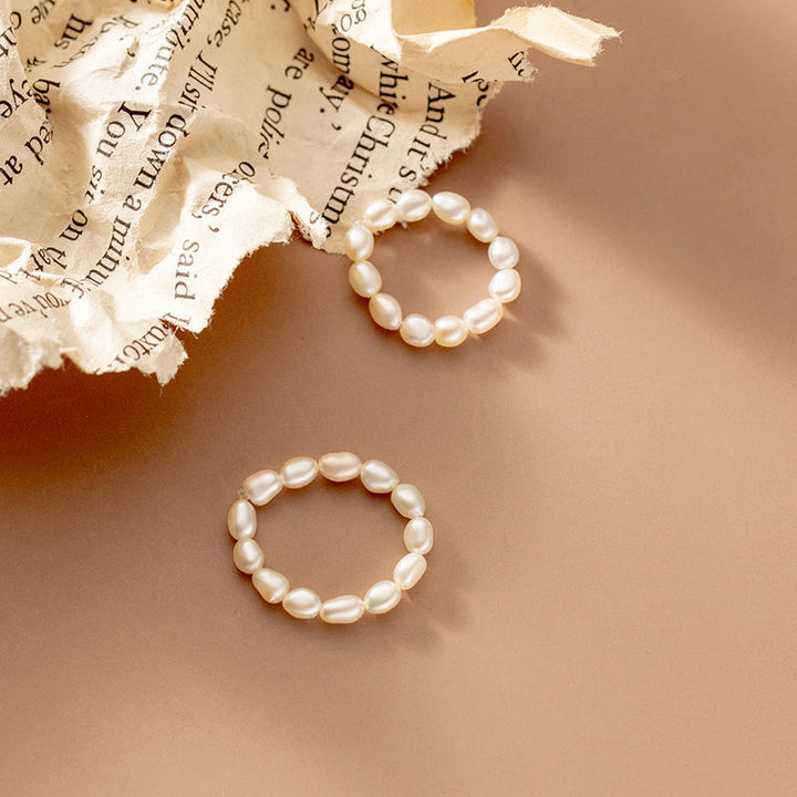 Ring met Natuurlijke Barokparel