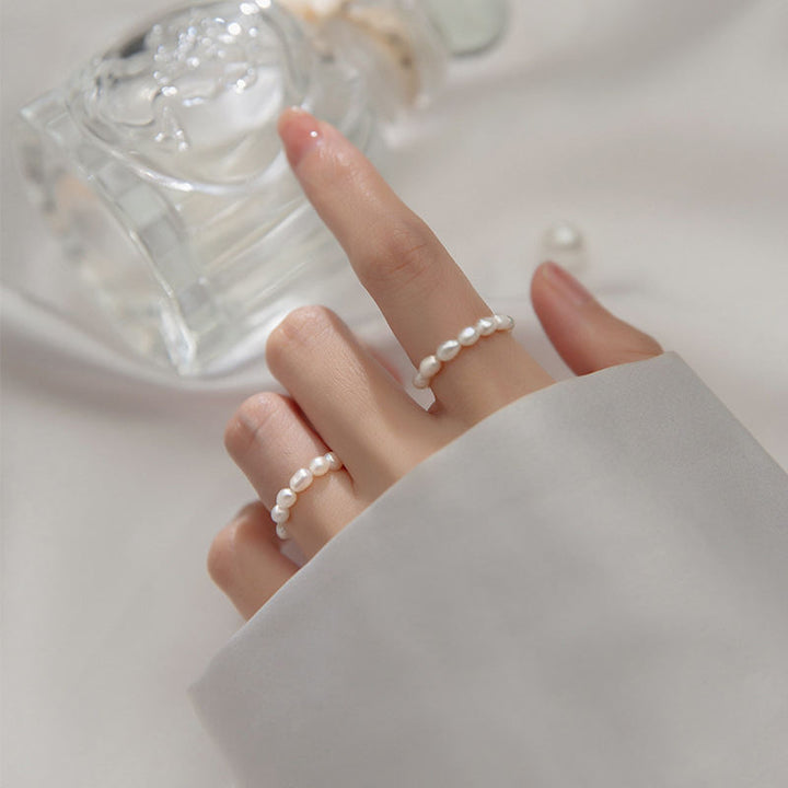 Ring met Natuurlijke Barokparel