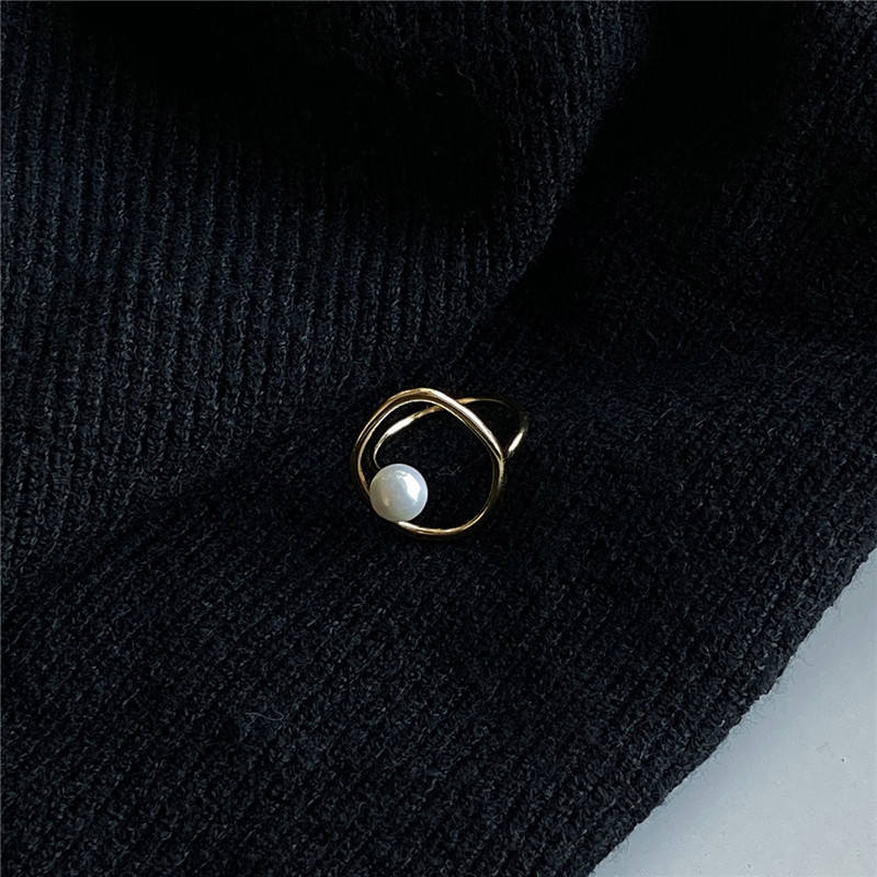 Geometrisk Perle Ring