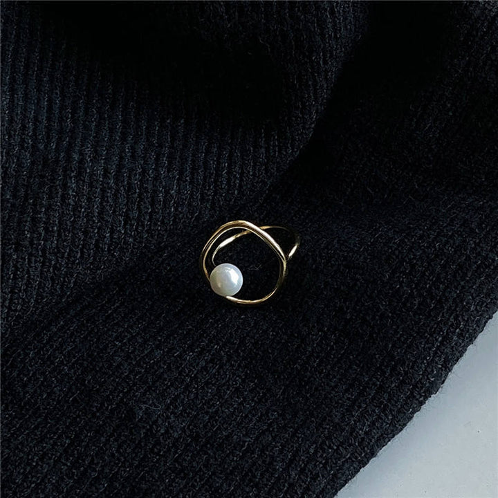 Geometrisk Perle Ring