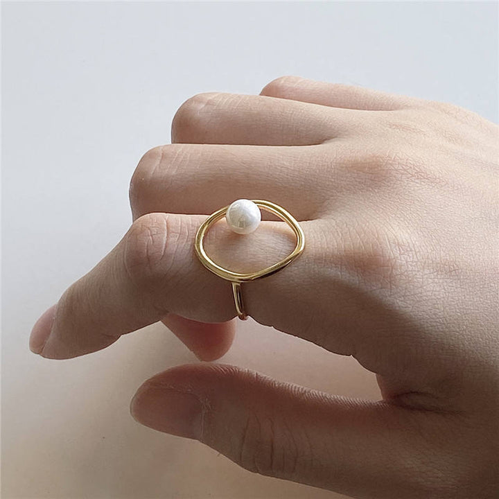 Geometrisk Perle Ring
