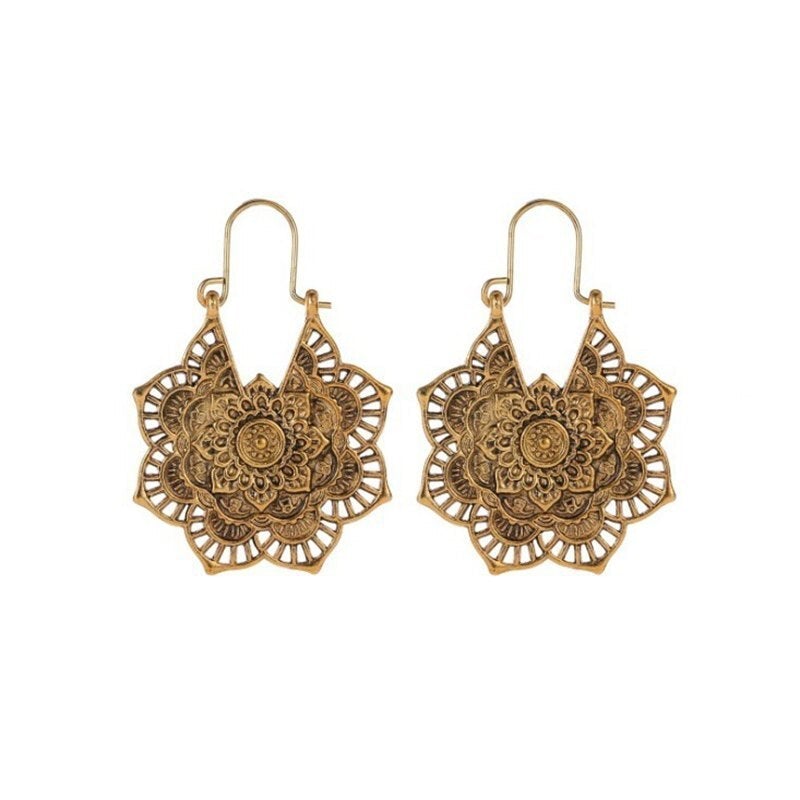 Lotus Mandala Oorbellen - Oorbellen met Lotusdesign