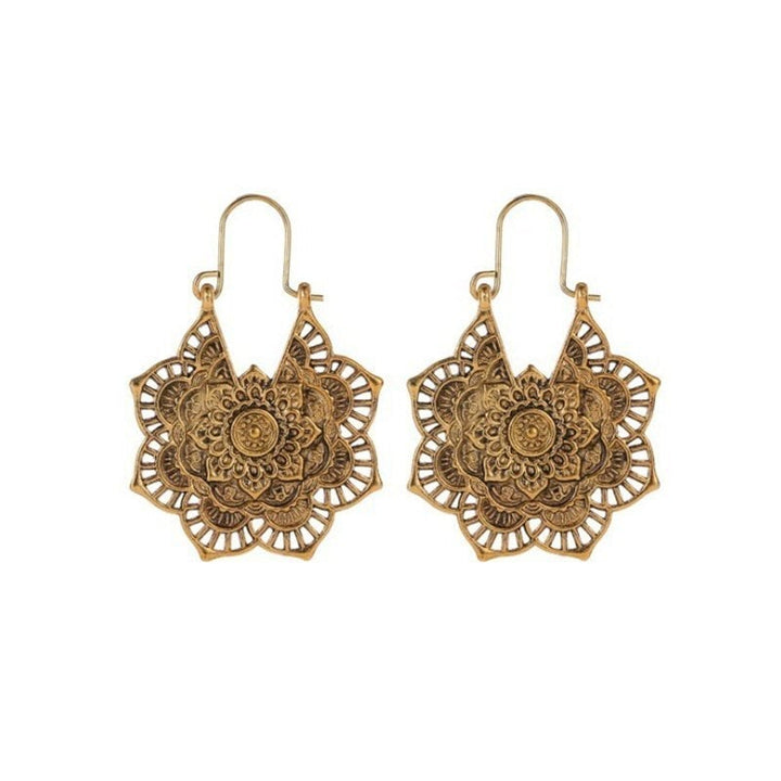 Lotus Mandala Oorbellen - Oorbellen met Lotusdesign