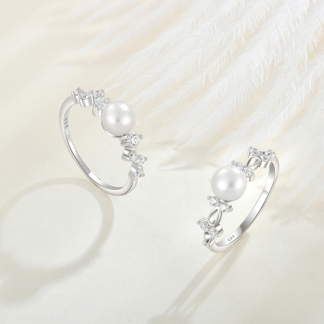 Zilverparel Zirconia Ring