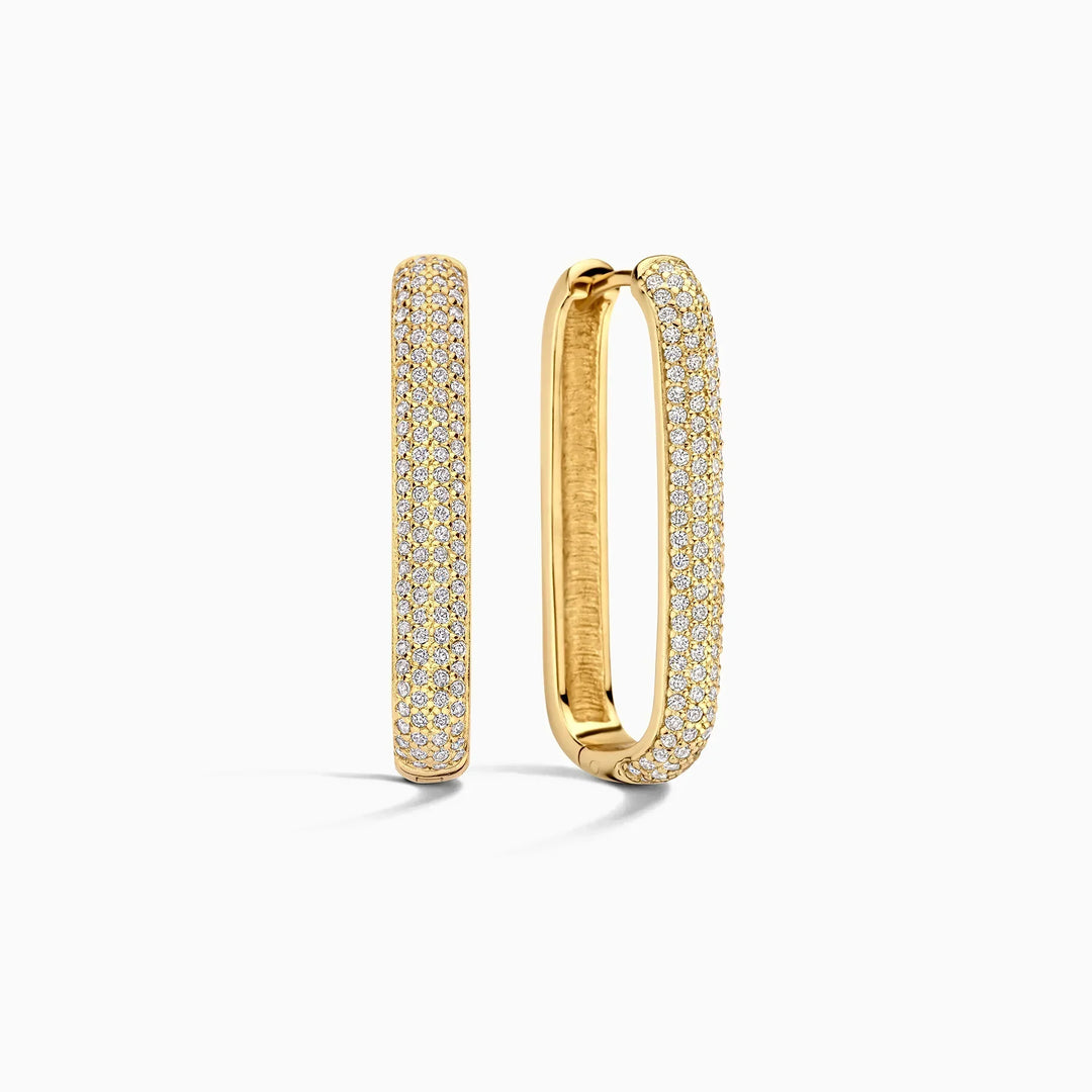 Grote Icon Paved Hoop Earrings
