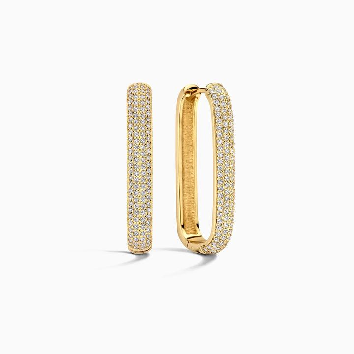 Grote Icon Paved Hoop Earrings