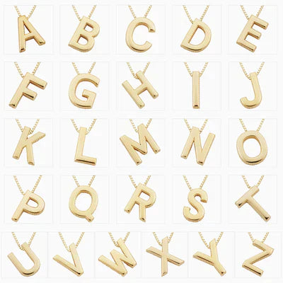 Kærlighedsbrev initial halskæde