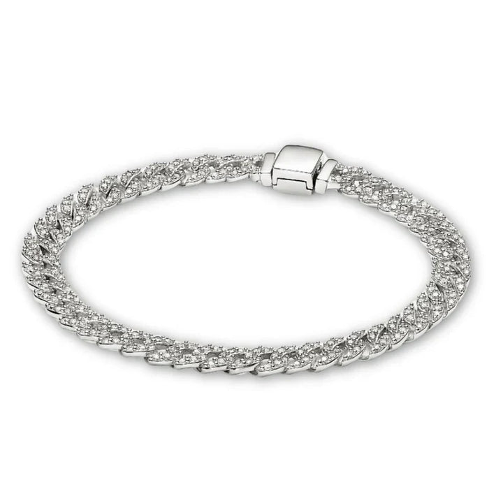 Moissanite Cuban Armbånd