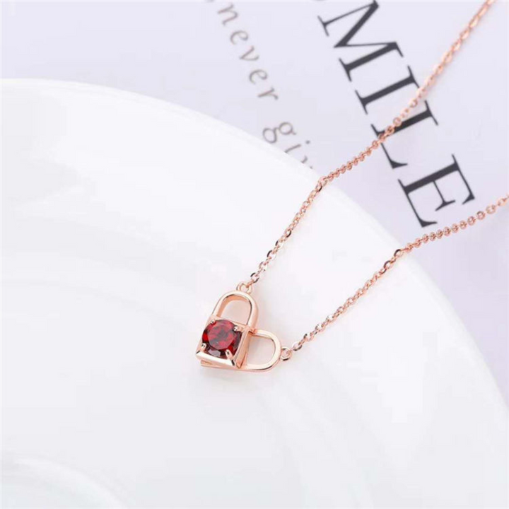 Natuurlijke Rode Granaat Hanger Ketting