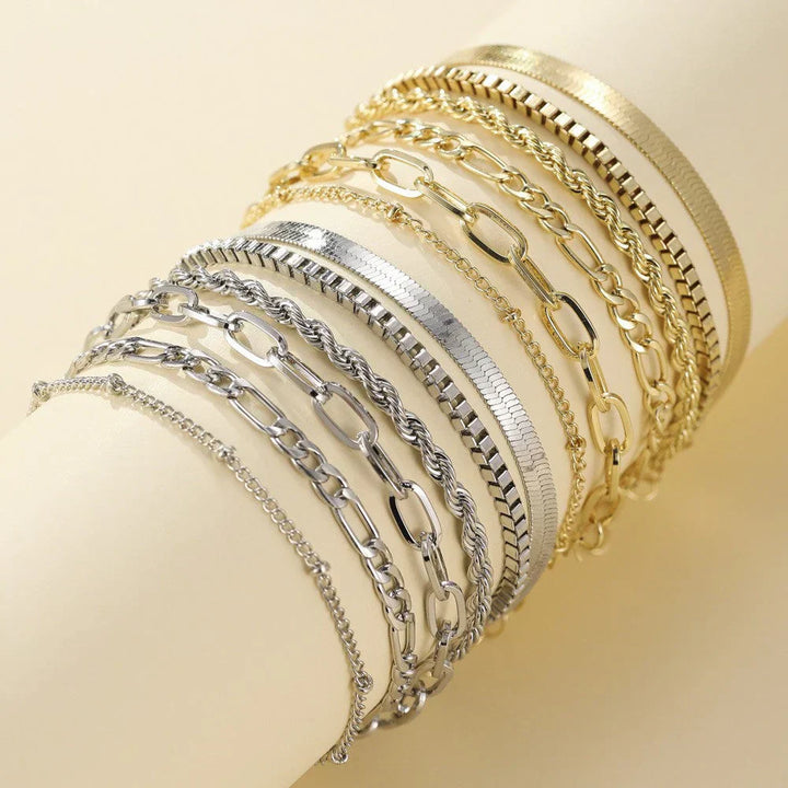 Set van Gouden Ellis Armbanden