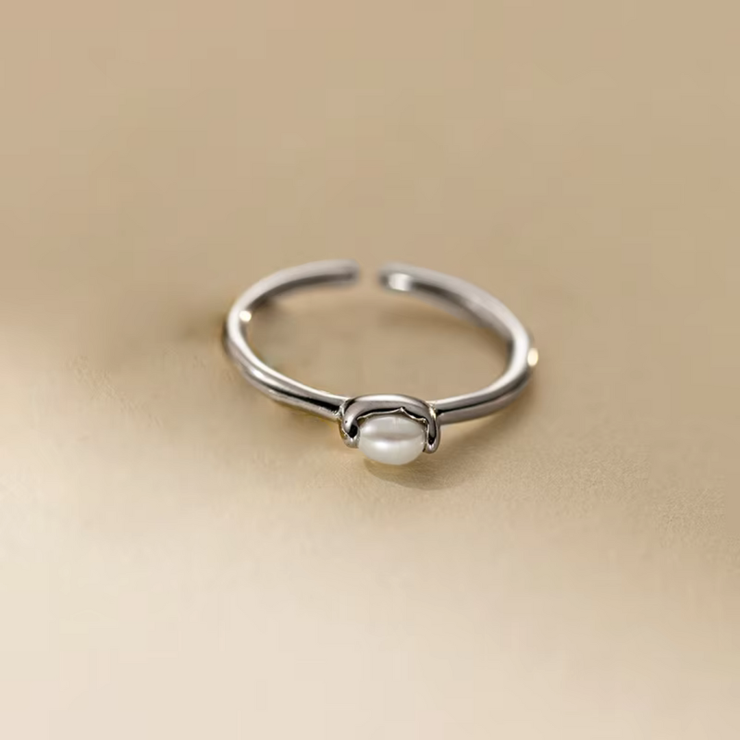 Åben Barok Perle Ring