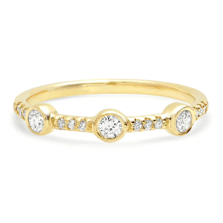 Retro Gold & Zirconium Ring Collection