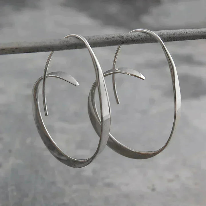 Spiralformede Øreringe med Glæde
