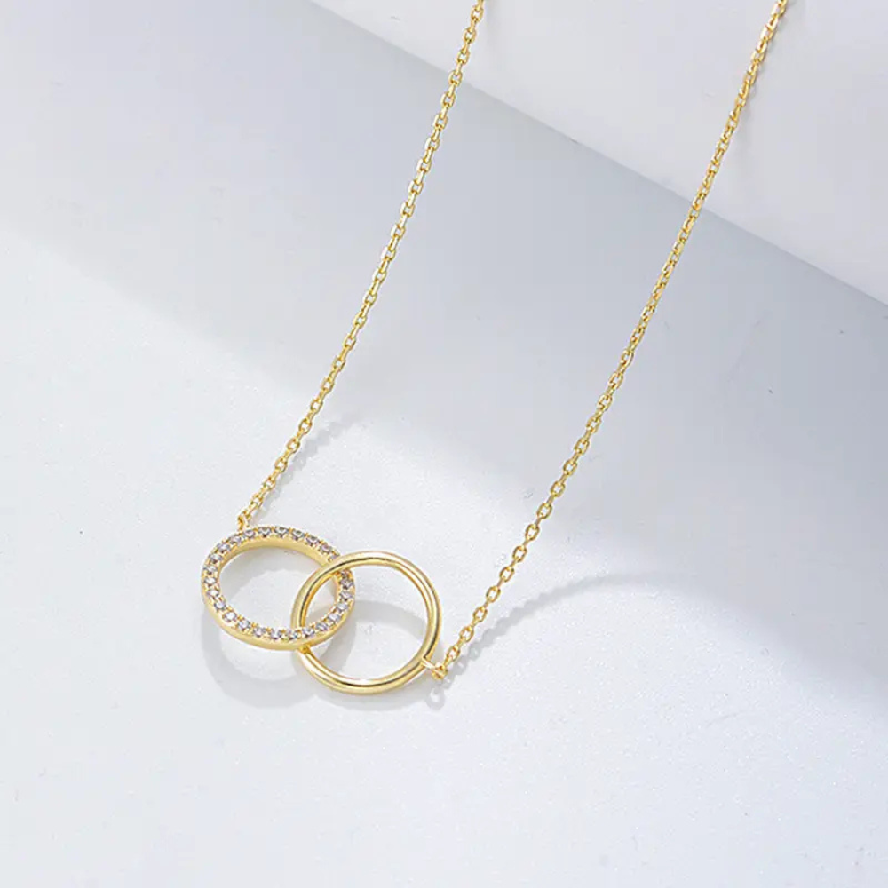 Ronde Cirkel Cubic Zirconia Ketting