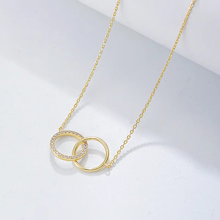 Ronde Cirkel Cubic Zirconia Ketting