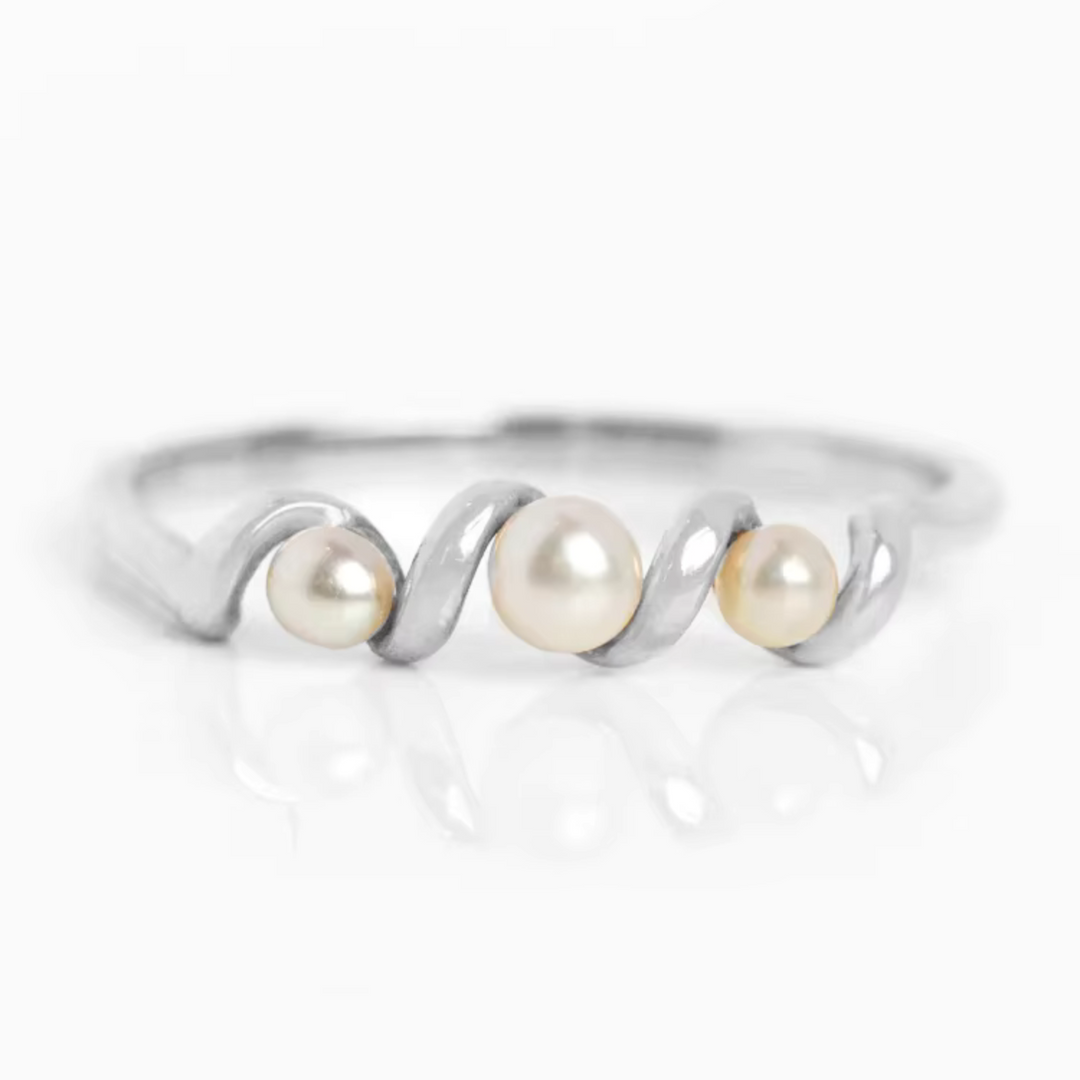 Staplebare Ring met Zoetwaterparels