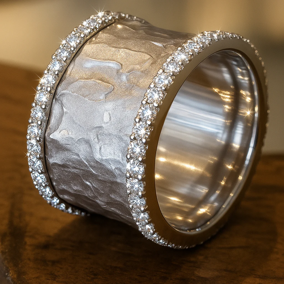 Antieke Zilveren Zirkonia Ring