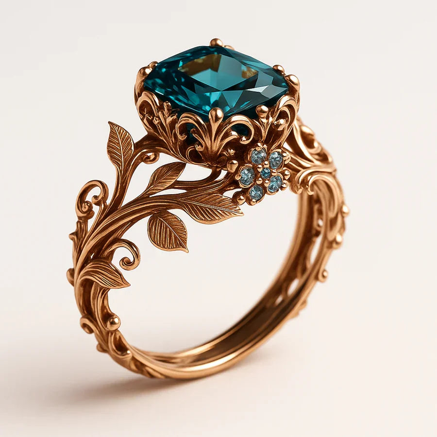"Natuur geïnspireerde Groene Kristallen Ring" can be rewritten as "Groene Kristallen Ring Geïnspireerd door de Natuur".