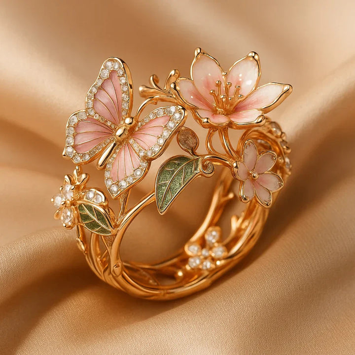 Butterfly Zirconia Ring – Naturinspireret