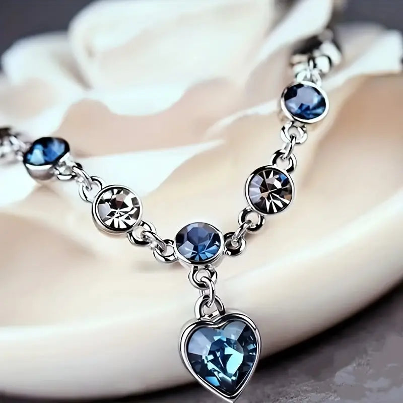 Radiant Ocean Heart Bracelet