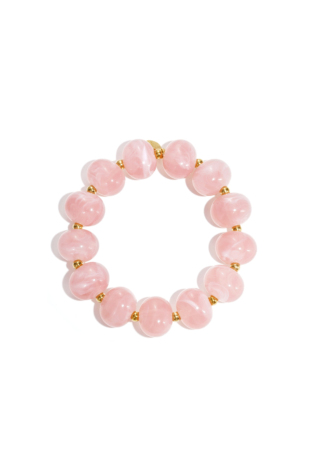 Simple elastic beaded bracelet, women's jewelry