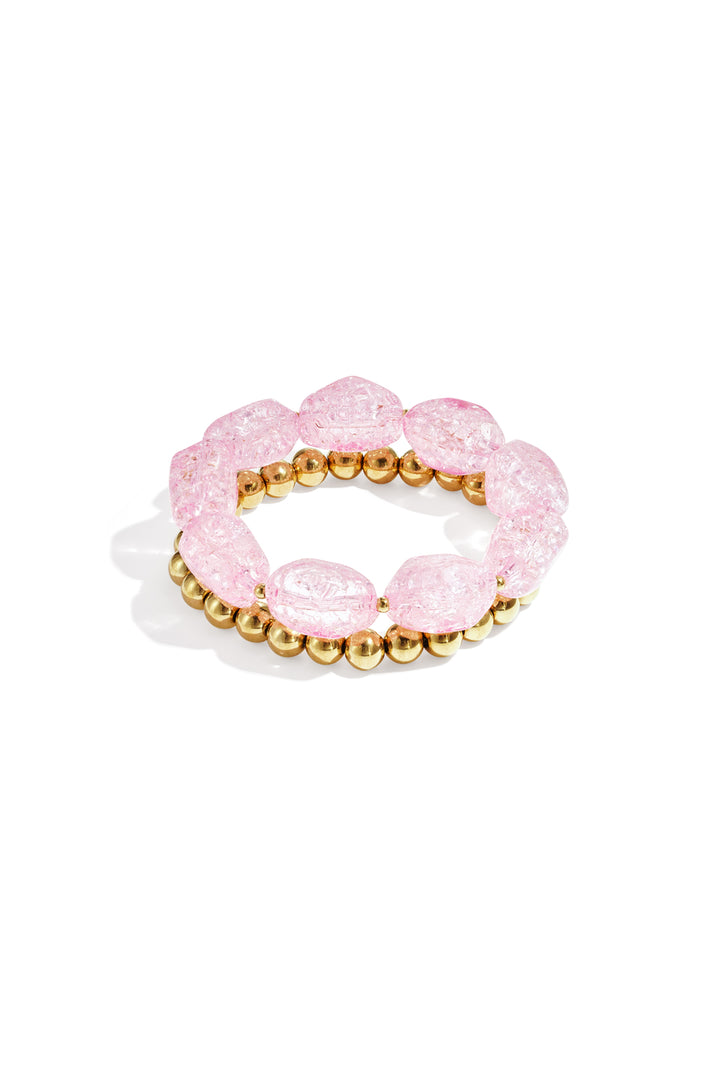 Bracelet set with chunky beads