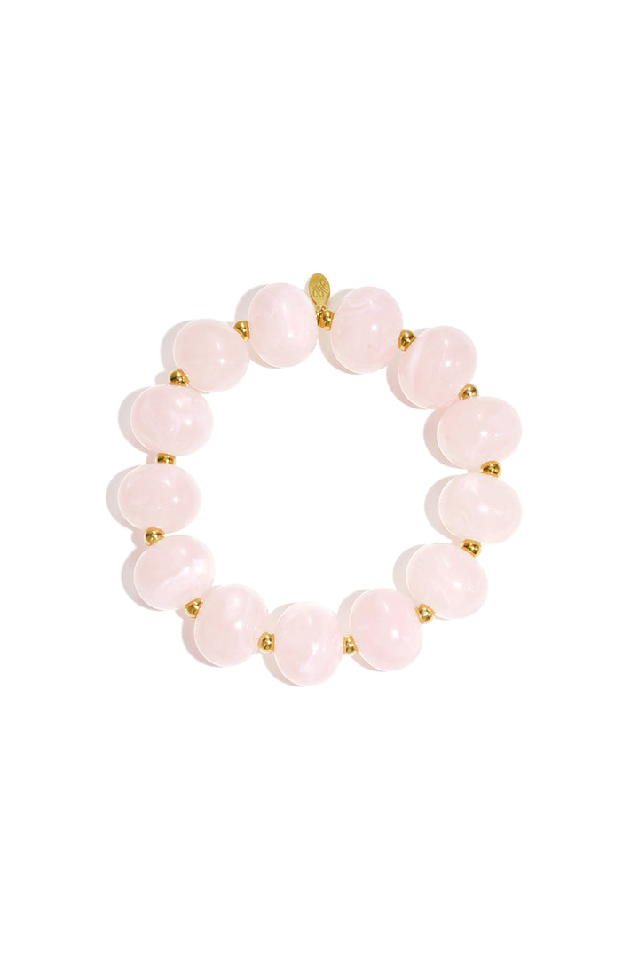 Simple elastic beaded bracelet, women's jewelry