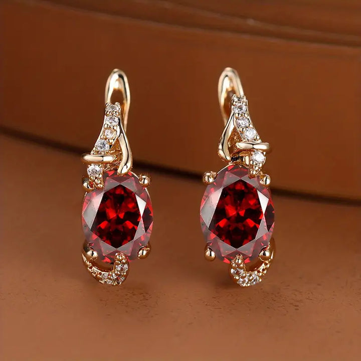 Krimson Twilight Drop Earrings