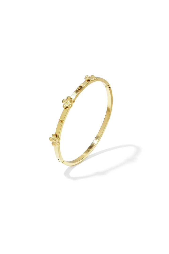 Bangle with floral details