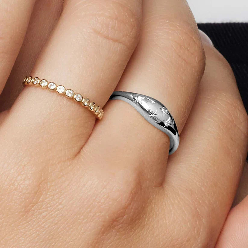 Diamant Kuppel Ring