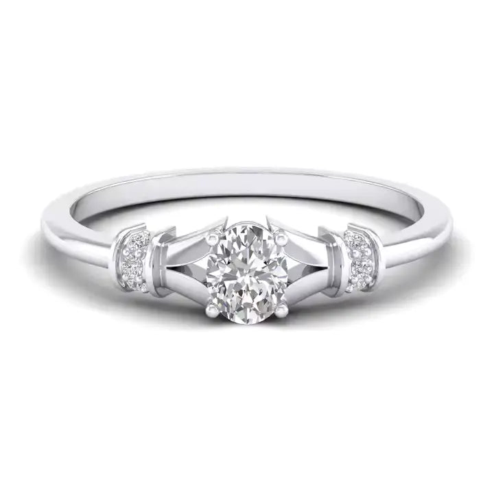Verfijnde Ovale Gouden Ring
