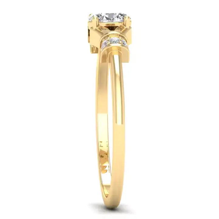 Verfijnde Ovale Gouden Ring