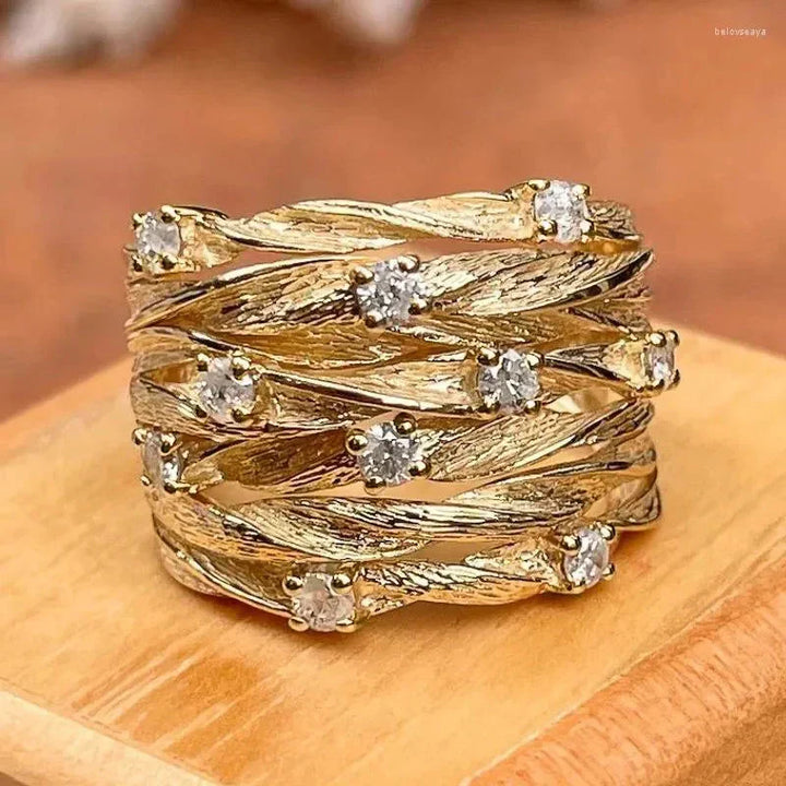 Retro Gouden Bohemian Ring