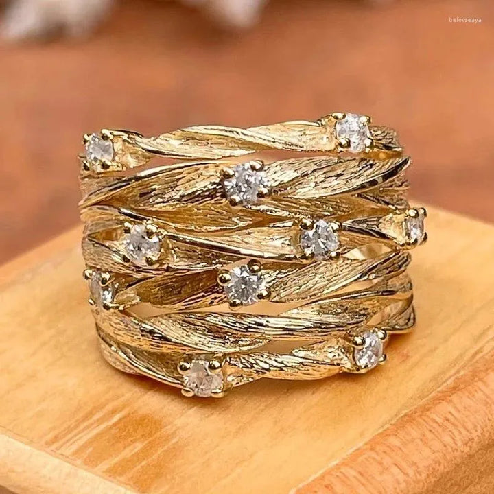 Bohemian Style Zirconia Ring