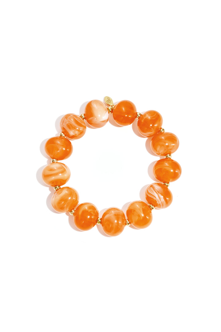 Simple elastic beaded bracelet, women's jewelry