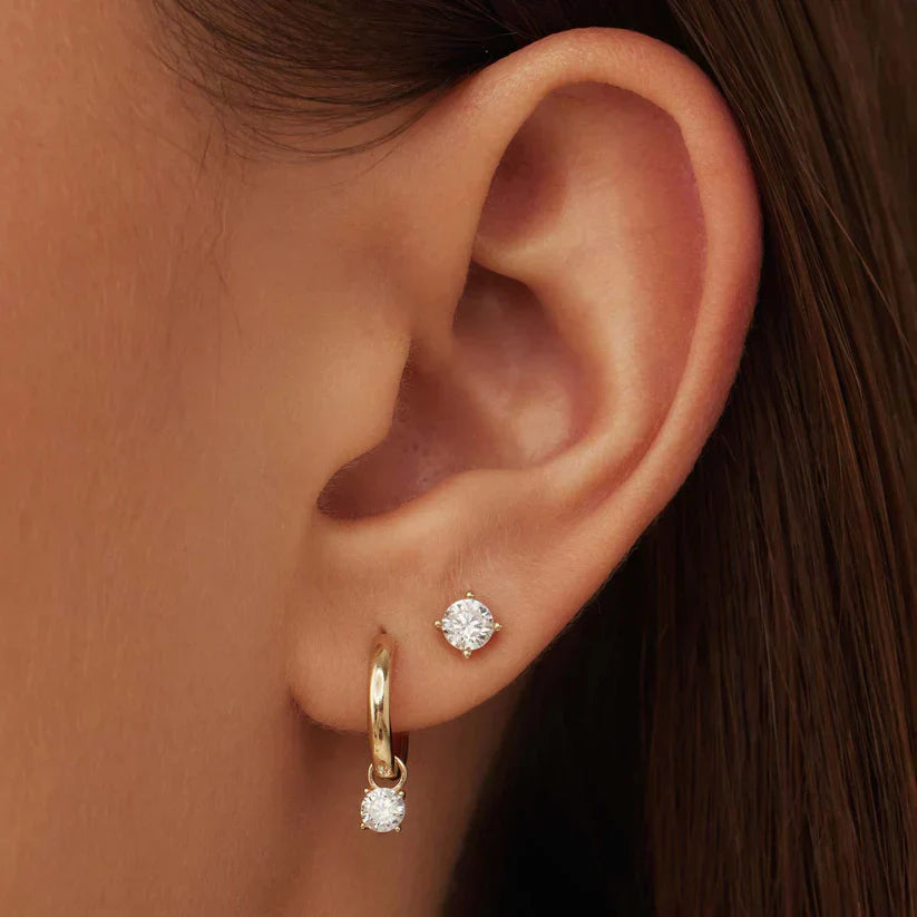 Larmes de Lune Steen Stud Earrings