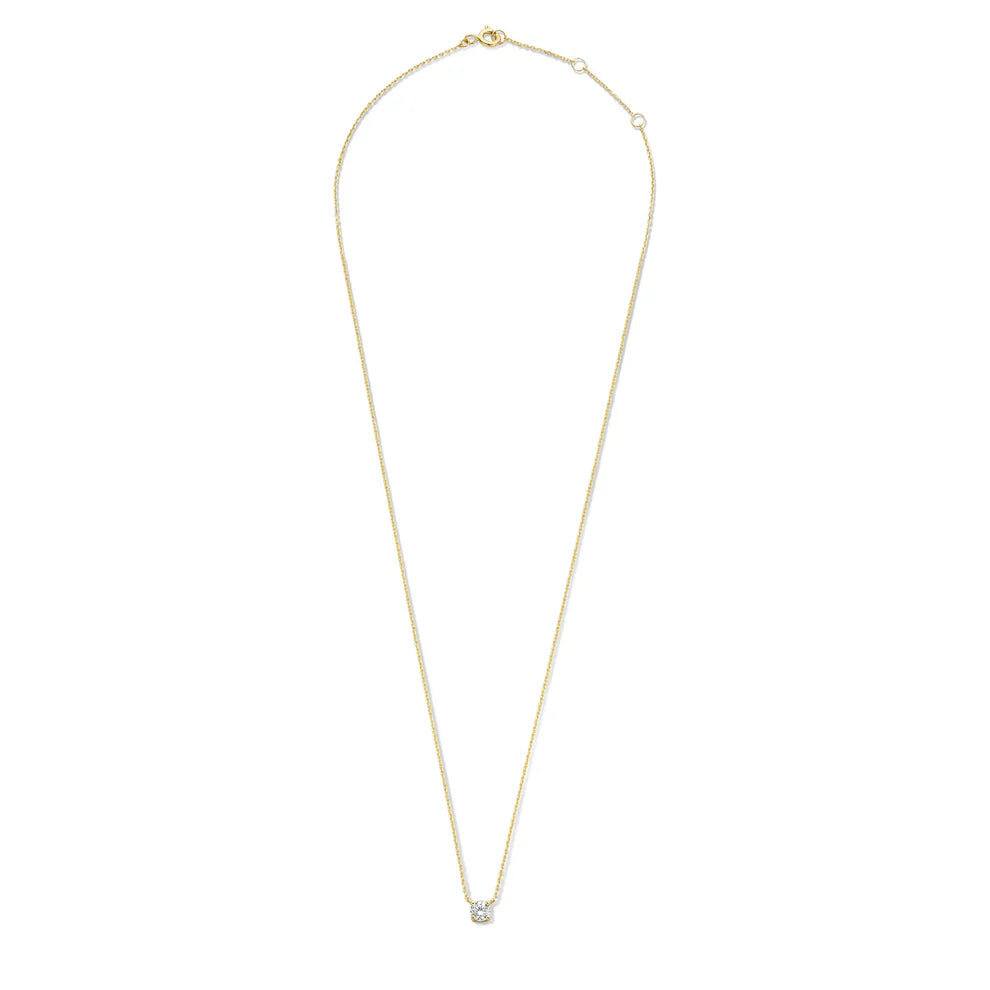 Gouden Ketting met Moissaniet Steen