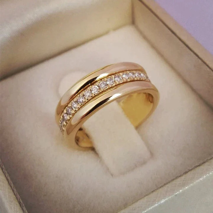 Sarah - Vintage Zirconia Ingelegde Ring
