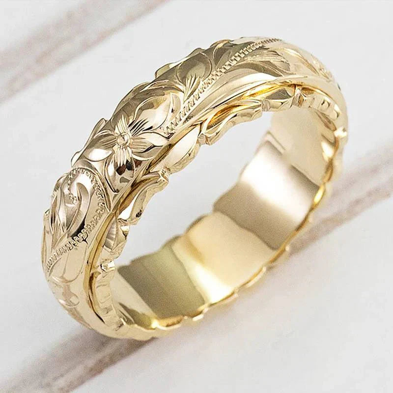 Felicity | Vintage Guld Blomster Ring