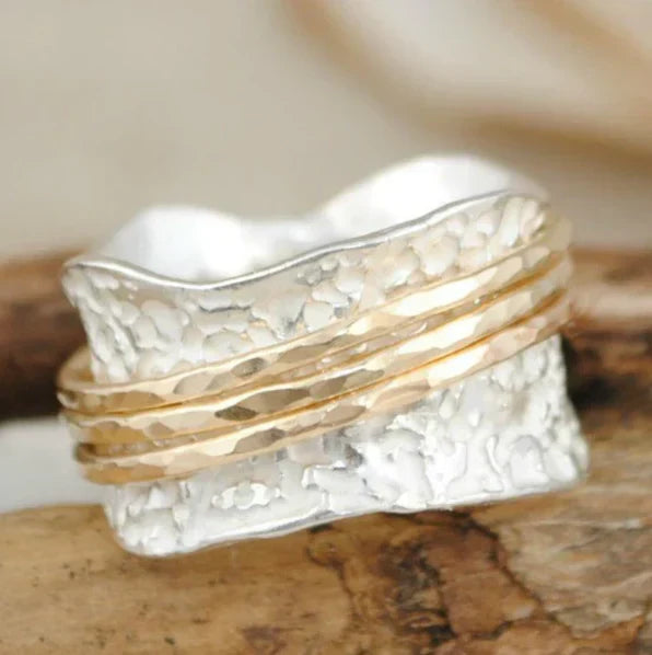 Vintage Tynd Gold & Silver Ring