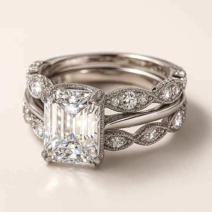 Retro Silver Layered Ring