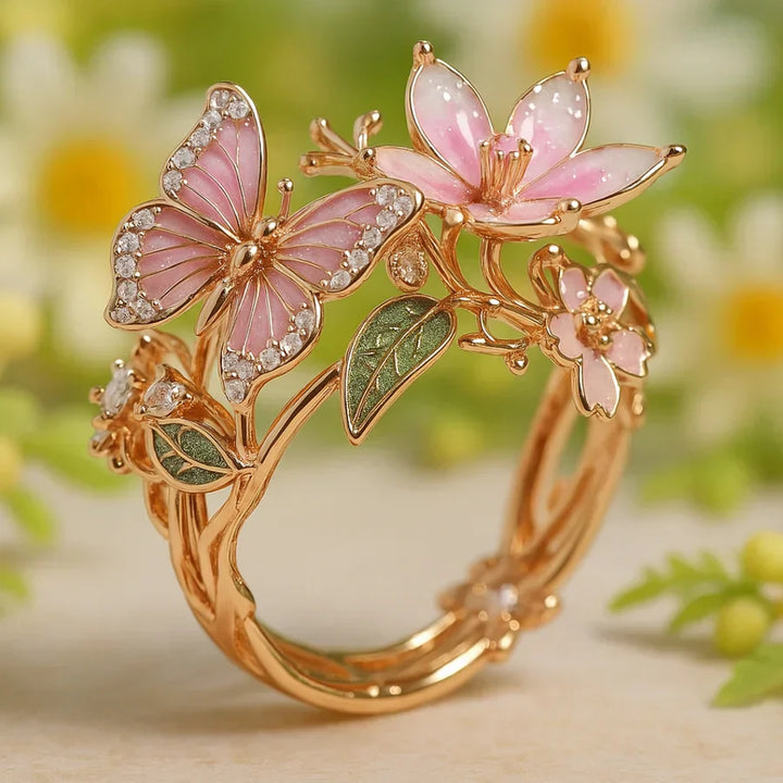 Vlinder Zirkonia Ring – Natuur geïnspireerd Design